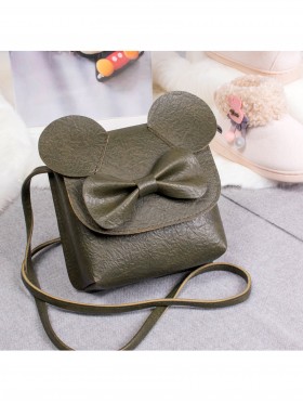 M Mouse Faux Leather Crossbody Bag w/ Back Pocket M Mouse Faux Leather Crossbody Bag w/ Back Pocket